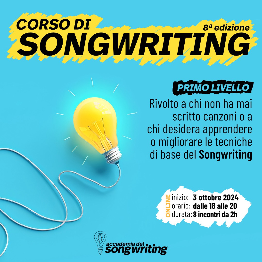 Corso di Songwriting Apertura Nuova Classe